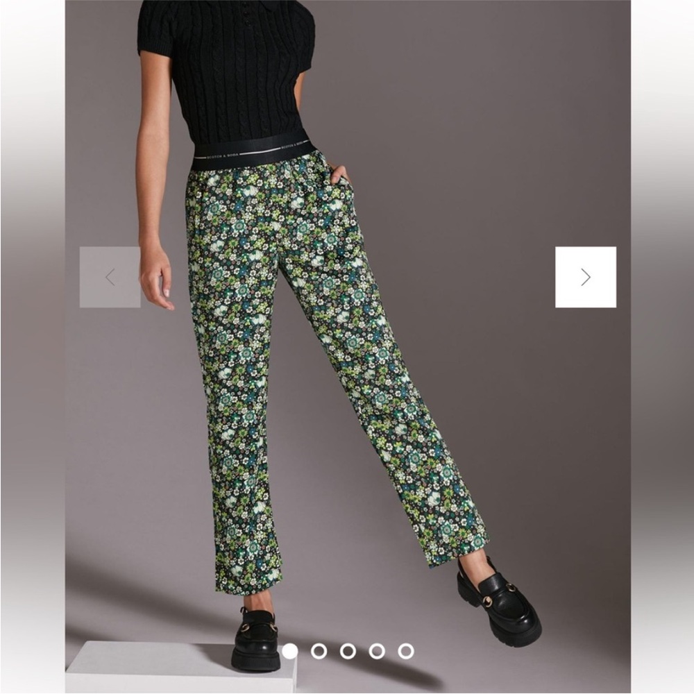 Scotch and soda silky floral trousers